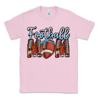 Bubblegum Pink Football Mom Classic Tee - CowhideDigitalArt