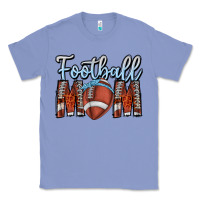 Colony Blue Football Mom Classic Tee - CowhideDigitalArt