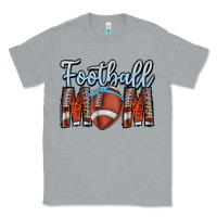 Heather Grey Football Mom Classic Tee - CowhideDigitalArt