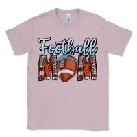 Lilac Football Mom Classic Tee - CowhideDigitalArt