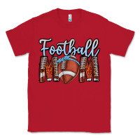 Red Football Mom Classic Tee - CowhideDigitalArt