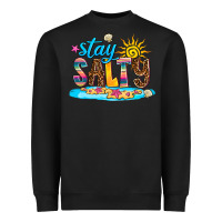 Black stay salty Heavyweight Sweatshirt - AdoDesignShop