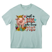Arona western just girl who loves pigs Heavy Core Tee - texasbilliewilder