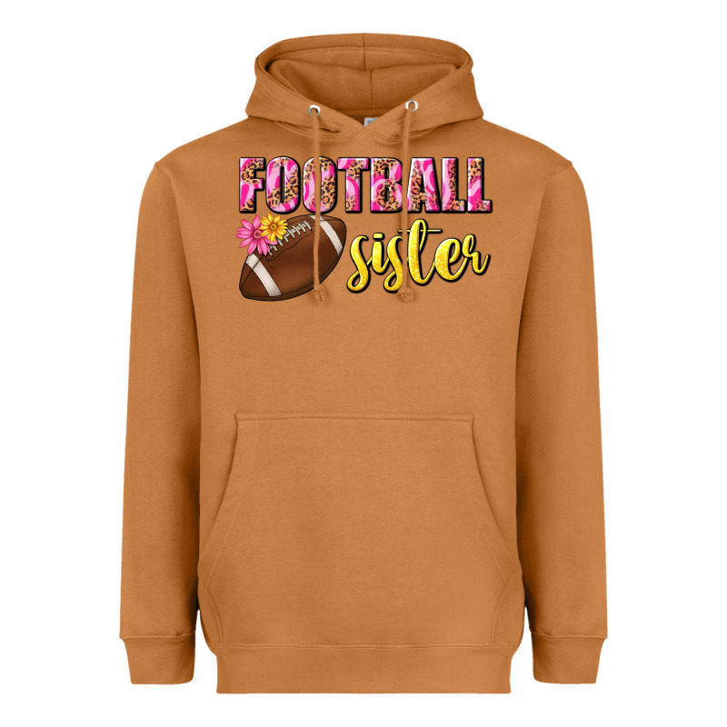 Football Sister Heavyweight Hoodie by BundleAndBundleShop | Teevron