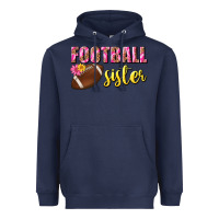 Navy football sister Heavyweight Hoodie - BundleAndBundleShop
