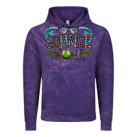 Cloud Purple summer mama Vintage Hoodie - CowhideDigitalArt