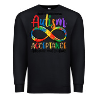Black autism acceptance Premium Sweatshirt - LillyAllenDesigns