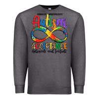 Charcoal Heather autism acceptance Premium Sweatshirt - LillyAllenDesigns
