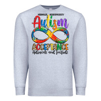 Heather Grey autism acceptance Premium Sweatshirt - LillyAllenDesigns