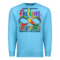 Ocean Blue autism acceptance Premium Sweatshirt - LillyAllenDesigns