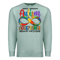 Seafoam autism acceptance Premium Sweatshirt - LillyAllenDesigns