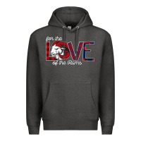 Charcoal Heather For the Love of the Rams Premium Hoodie - Bettercallsaul