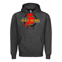 Charcoal Heather black history month Zipper Hoodie - MaliasSmallBusiness
