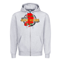 Heather Grey black history month Zipper Hoodie - MaliasSmallBusiness