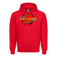 Red black history month Zipper Hoodie - MaliasSmallBusiness