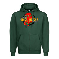 Sports Green black history month Zipper Hoodie - MaliasSmallBusiness