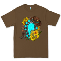 Cacao western turquoise gemstone Premium Tee - Zillion Design Studio