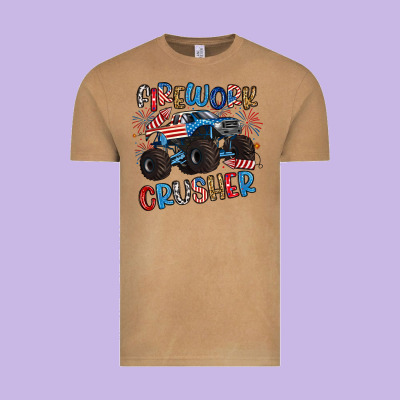 Firework Crusher Vintage Tee Designed By Artiststas