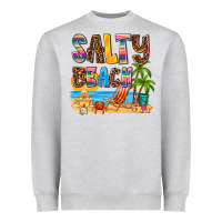 Heather Grey salty beach Heavyweight Sweatshirt - AdoDesignShop