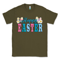Army Green happy easter eggs Classic Tee - AdoDesignShop