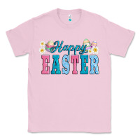 Bubblegum Pink happy easter eggs Classic Tee - AdoDesignShop