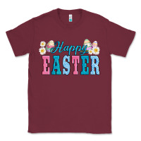 Burgundy happy easter eggs Classic Tee - AdoDesignShop