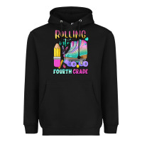 Black rolling into fourth grade Heavyweight Hoodie - BundleAndBundleShop