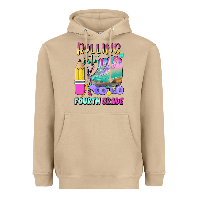 Rolling Into Fourth Grade Heavyweight Hoodie by BundleAndBundleShop | Teevron