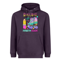 Plum rolling into fourth grade Heavyweight Hoodie - BundleAndBundleShop