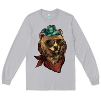 Moon Dust bear cowboy Long Sleeve Tee - NancyCooperArtShop