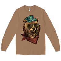 Toasted Coconut bear cowboy Long Sleeve Tee - NancyCooperArtShop