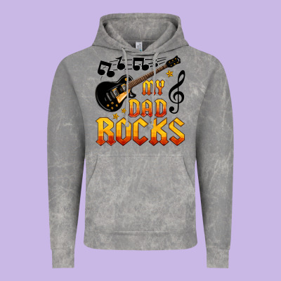 My Dad Rocks Vintage Hoodie Designed By Hra Design Shop