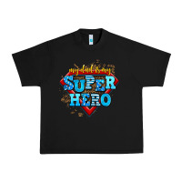 Black my dad is my super hero Urban Heavy Tee - AdoDesignShop