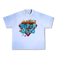 Grape Ice my dad is my super hero Urban Heavy Tee - AdoDesignShop