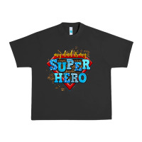 Pigment Black my dad is my super hero Urban Heavy Tee - AdoDesignShop