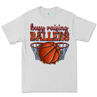 Busy Raising Ballers Basketball Premium Tee | Teevron