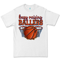 White busy raising ballers basketball Premium Tee - texasbilliewilder