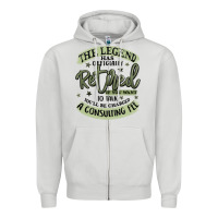 Dove Grey the legend has officially retired Zipper Hoodie - MaliasSmallBusiness