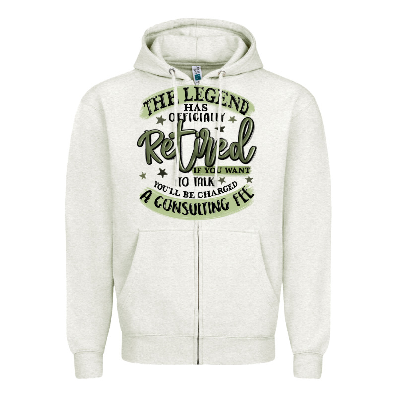 The Legend Has Officially Retired Zipper Hoodie by MaliasSmallBusiness | Teevron