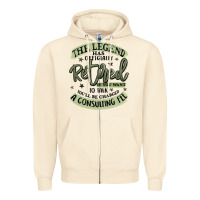 Sandshell the legend has officially retired Zipper Hoodie - MaliasSmallBusiness
