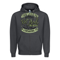 Smoke the legend has officially retired Zipper Hoodie - MaliasSmallBusiness