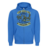 True Royal the legend has officially retired Zipper Hoodie - MaliasSmallBusiness
