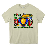 Mossy im an autism dad whats your superpower Heavy Core Tee - Zillion Design Studio