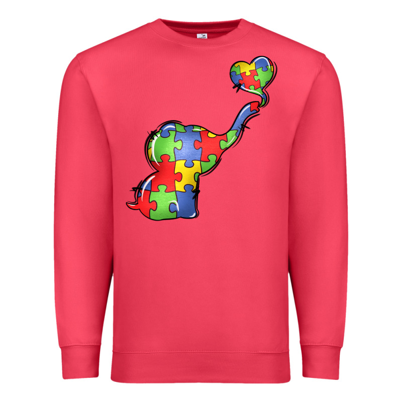 Autism Awareness Elephant Premium Sweatshirt by LillyAllenDesigns | Teevron