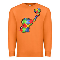 Carrot autism awareness elephant Premium Sweatshirt - LillyAllenDesigns