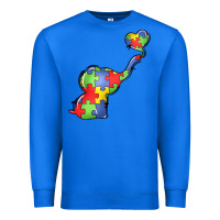 True Royal autism awareness elephant Premium Sweatshirt - LillyAllenDesigns