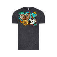 Western Leopard Pride  Hearts Vintage Tee | Teevron