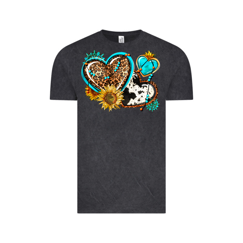 Western Leopard Pride  Hearts Vintage Tee by AdoDesignShop | Teevron