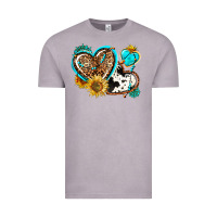 Vintage Zinc western leopard pride  hearts Vintage Tee - AdoDesignShop