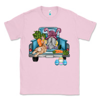 Bubblegum Pink easter truck with gnome and rabbit Classic Tee - AdoDesignShop